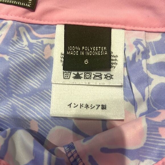 Eddie Bauer Womens Shorts Summer Printed Floral Pink Purple Size 6 - Picture 6 of 8